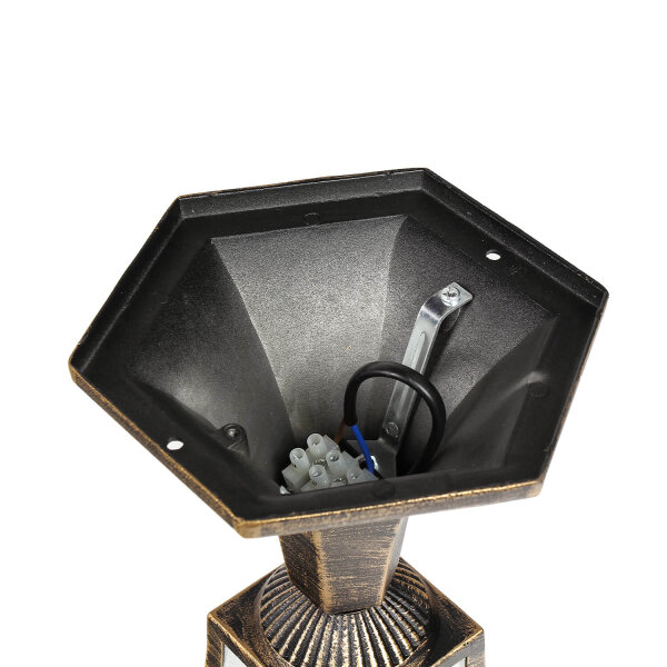 Außenlampe in Antik-Gold
