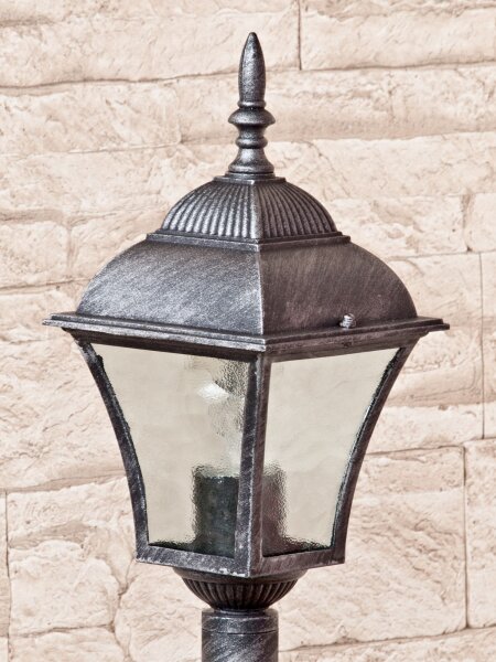 Außenlampe in Antik-Silber