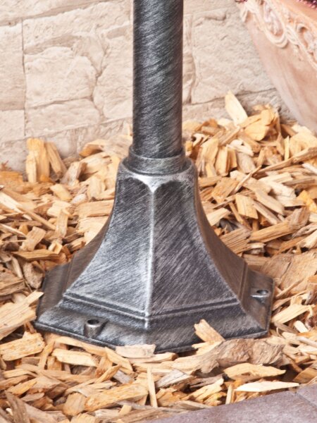Außenlampe in Antik-Silber