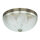 Jugendstil Deckenleuchte E27 mit Glasschirm Messing Optik