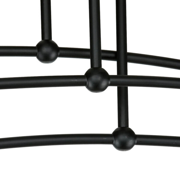 Deckenlampe Schwarz Weiß 6x E14 Modern Metall Glas