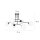 Deckenlampe Schwarz Weiß 6x E14 Modern Metall Glas