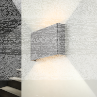 Up- & Down Wandleuchte HAGA in Grau 2-flmg