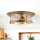 Deckenleuchte Bad IP44 E27 Ø 40 cm rund Glas Metall