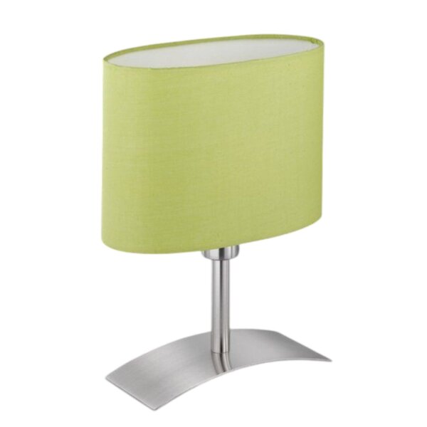Gemütliche Tischleuchte Stoff Grün 26 cm E14 3000 K
