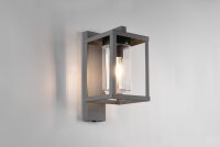 Wandlampe außen Anthrazit Metall Glas H:33 cm IP44 E27