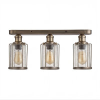Deckenlampe Industrial 57,5 cm breit Messing antik...