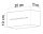 Graue Deckenleuchte eckig Modern Aluminium 2x G9 Flur