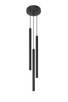 Minimalistische H&auml;ngeleuchte Schwarz &Oslash;20cm 3x G9 PETERA