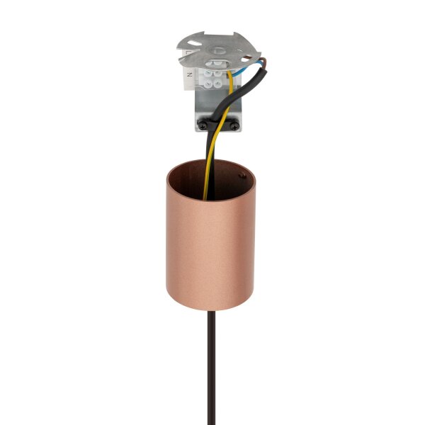Pendelleuchte Kupfer verstellbar Zylinder Ø 2,5 cm schmal G9