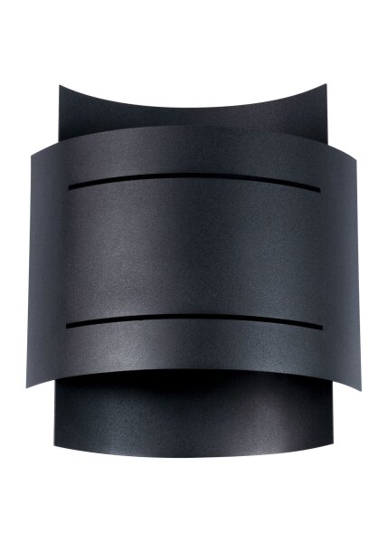 Wandlampe innen Schwarz Metall Up Down indirektes Licht