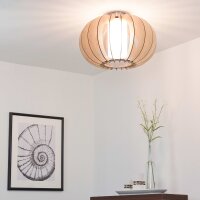 Plafonnier en bois dérable Ø40cm Abat-jour...