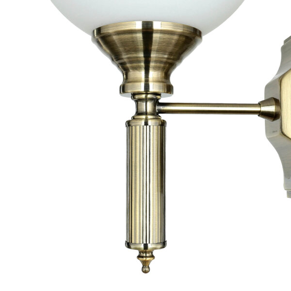 Wandleuchte in Messing antik MARLOW Wandlampe Flur