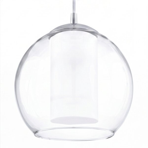 Elégante lampe à suspendre Bolsano Blanc Ø20cm