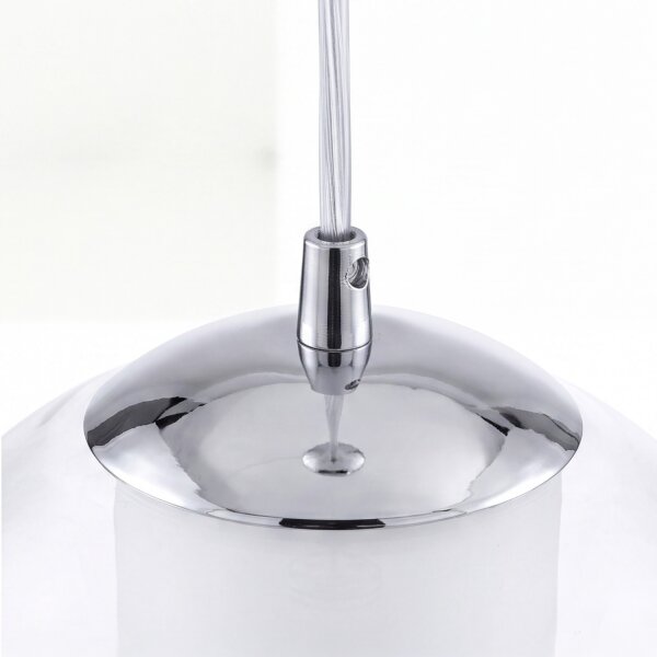 Elégante lampe à suspendre Bolsano Blanc Ø20cm