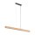 LED Pendelleuchte Schwarz Holz 126 cm 3000 K Kiefer