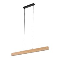 LED H&auml;ngelampe Skandinavisch Holz Schwarz 3000 K 96 cm