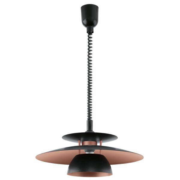 Extraordinaire lampe à suspendre Brenda cuivre Ø43cm