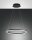 LED Pendelleuchte IP40 3000K Metall Schwarz &Oslash;60 cm rund