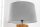 Stoffschirm für Stehlampe Ø 50 cm rund Leinen Grau E27