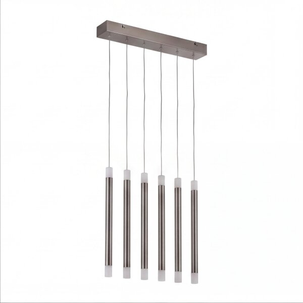 LED Hängelampe Nickel Metall 2700K Up Down 90 cm lang