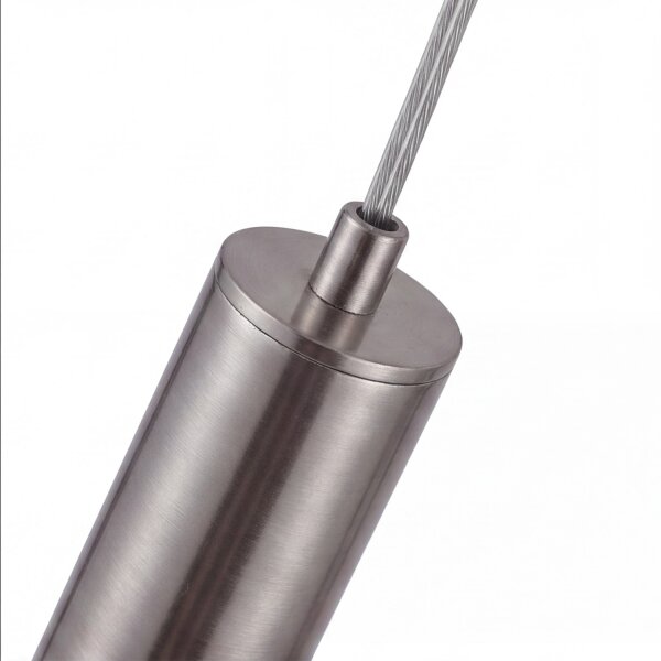 LED Hängelampe Nickel Metall 2700K Up Down 90 cm lang
