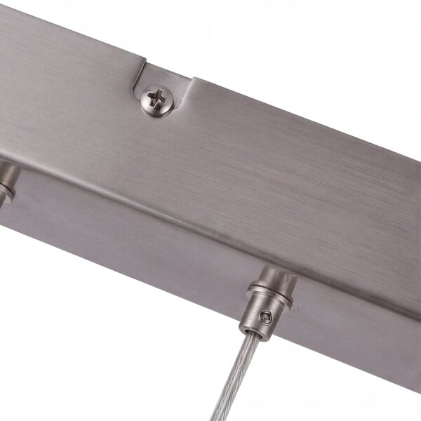 LED Hängelampe Nickel Metall 2700K Up Down 90 cm lang