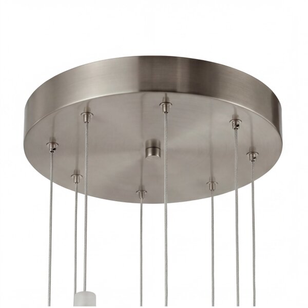 Pendelleuchte LED Nickel Metall 2700K Up Down Ø32 cm