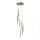 Pendelleuchte LED Nickel Metall 2700K Up Down Ø32 cm