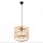 Boho Pendelleuchte Bambus E27 Ø30 cm rund Korbschirm