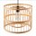 Boho Pendelleuchte Bambus E27 Ø30 cm rund Korbschirm