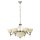Lampe &agrave; suspendre multi-flamme Marbella Champagne &Oslash;74cm 9-Flmg