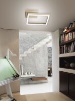 LED Deckenleuchte Aluminium 3000K Gold dimmbar B:30 cm