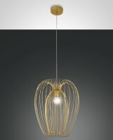 H&auml;ngelampe Gold Metall E27 &Oslash;40 cm Modern rund