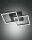 LED Deckenleuchte Aluminium 3000K Schwarz B:45 cm
