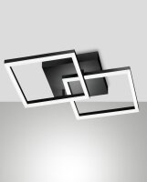 LED Deckenleuchte Aluminium 3000K Schwarz L:45 cm