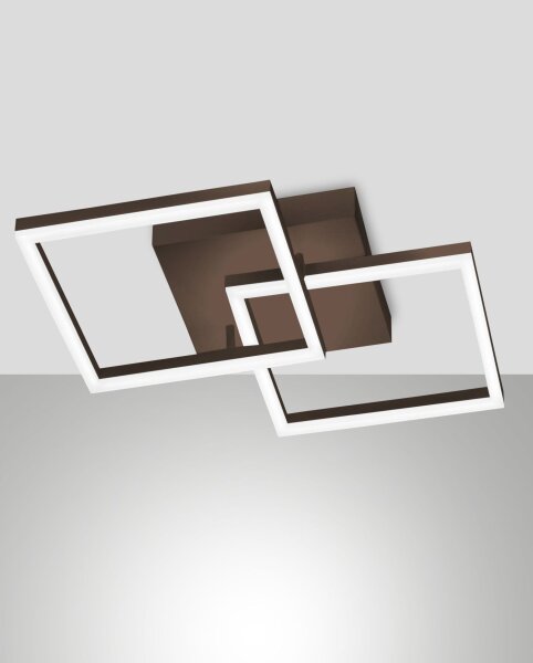 LED Deckenleuchte Aluminium 3000K L:45 cm Rostbraun