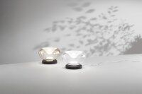 LED Tischleuchte Glas 2700/3000/4000K Schwarz dimmbar