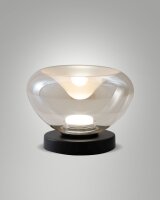 LED Tischleuchte Cognac 2700/3000/4000K Glas Schwarz