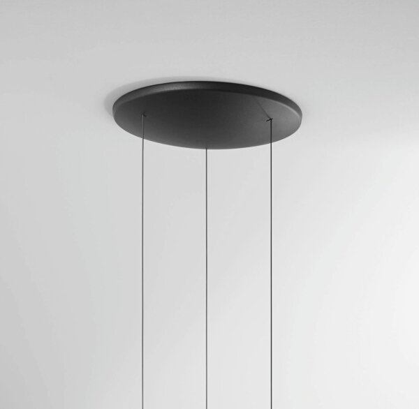 LED Pendelleuchte Glas 2700/3000/4000K Schwarz L:35 cm