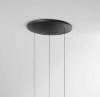 LED Pendelleuchte Glas 2700/3000/4000K Schwarz L:35 cm
