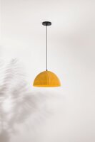 Pendelleuchte Senfgelb Metall E27 Ø36 cm rund Modern