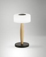 LED Tischleuchte Holz 3000K Weiß 860 lm Schwarz...