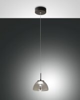 LED Hängelampe Rauchglas 2700/3000/4000K Schwarz...