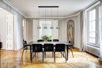 LED Hängelampe 2700/3000/4000K Rauchglas L:87 cm