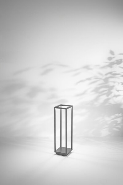 LED Stehleuchte Aluminium IP54 3000K 50 cm Dunkelgrau