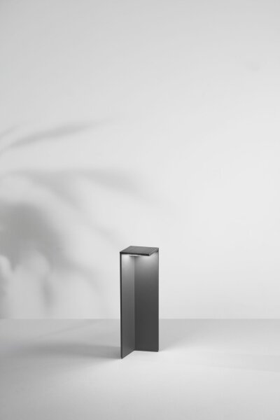 LED Leuchte Aluminium IP54 3000K Dunkelgrau H:50 cm