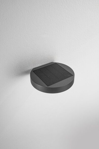 LED Wandleuchte Dunkelgrau IP54 3000K Metall T:18,3 cm