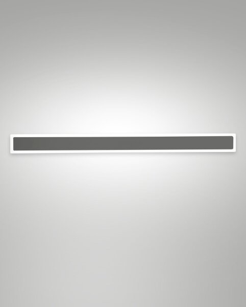 LED Wandleuchte Dunkelgrau IP65 3000K Aluminium
