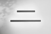 LED Wandleuchte Dunkelgrau IP65 3000K Aluminium